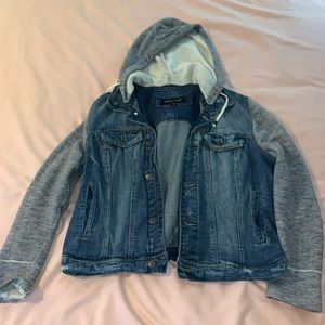 Black Rivet Jean Jacket